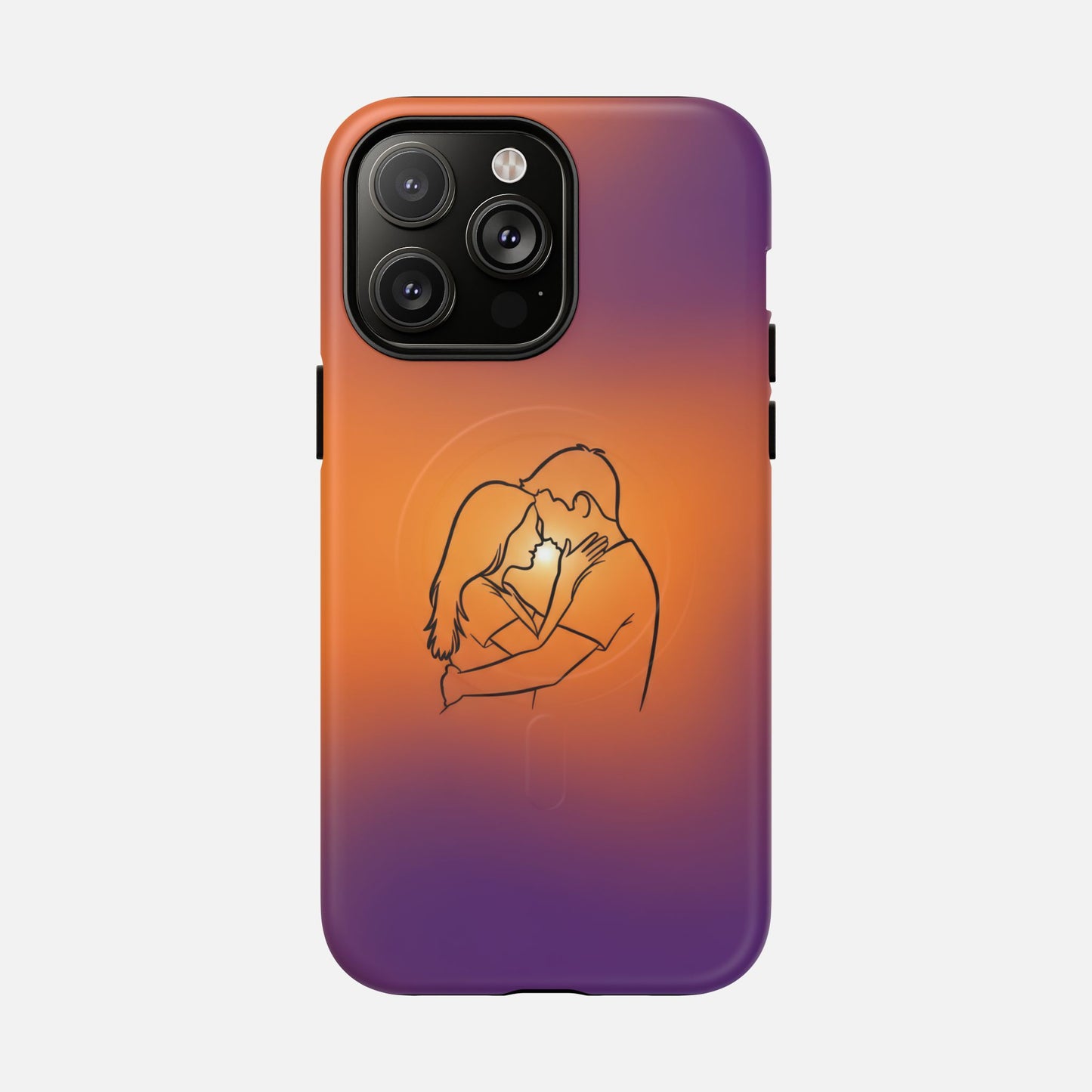 Romantic Sunset Couple iPhone Case — Tough Magnetic | MagSafe Compatible