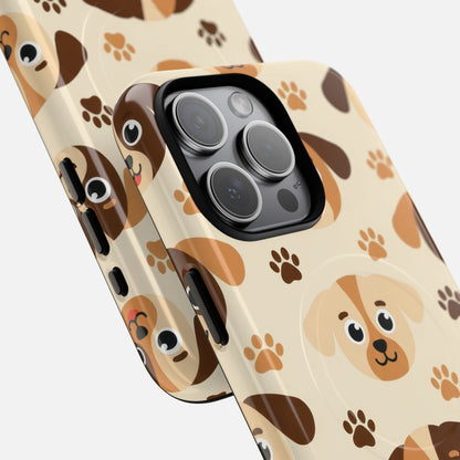Cute Cartoon Puppy Paw iPhone Case — Tough Magnetic | MagSafe Compatible