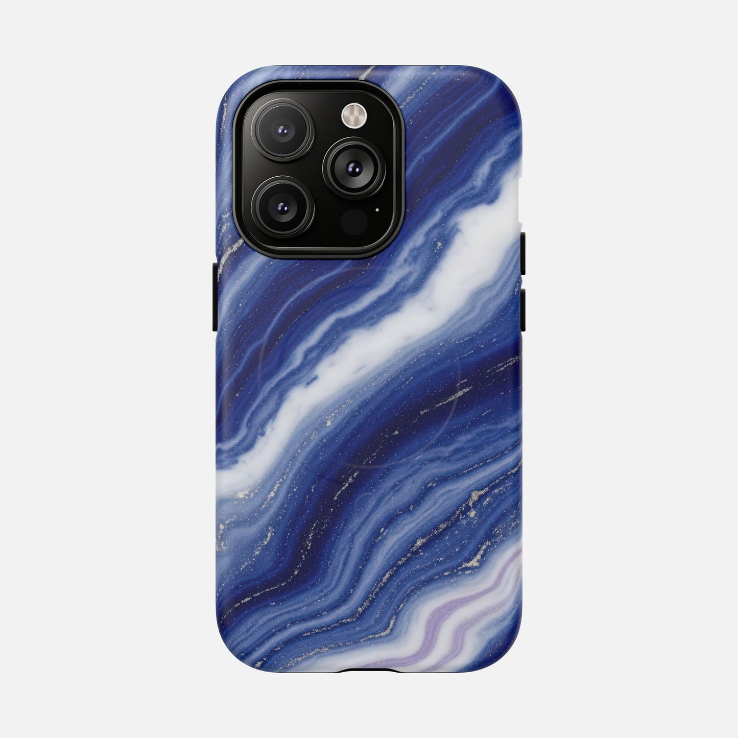 Blue Agate iPhone Case — Tough Magnetic | MagSafe Compatible