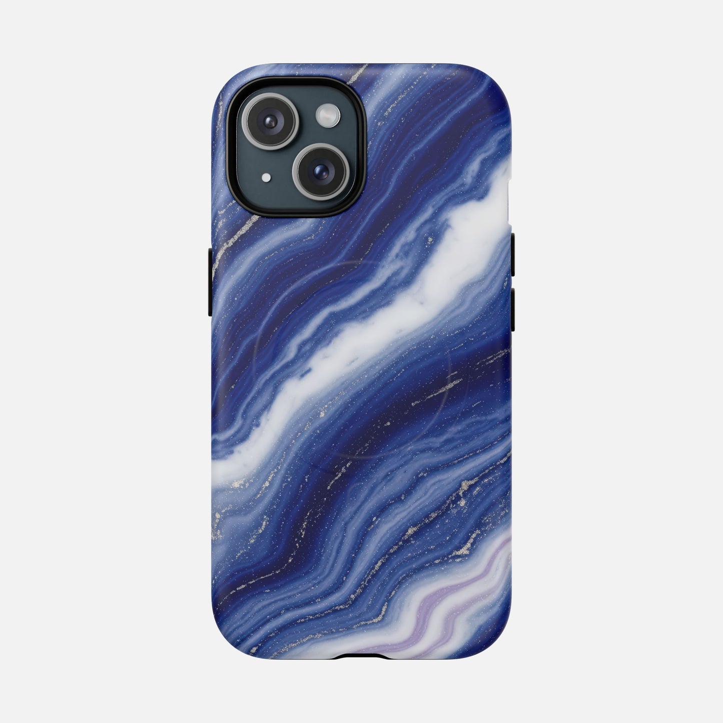 Blue Agate iPhone Case — Tough Magnetic | MagSafe Compatible