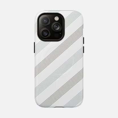 Minimal Diagonal Stripe iPhone Case — Tough Magnetic | MagSafe Compatible