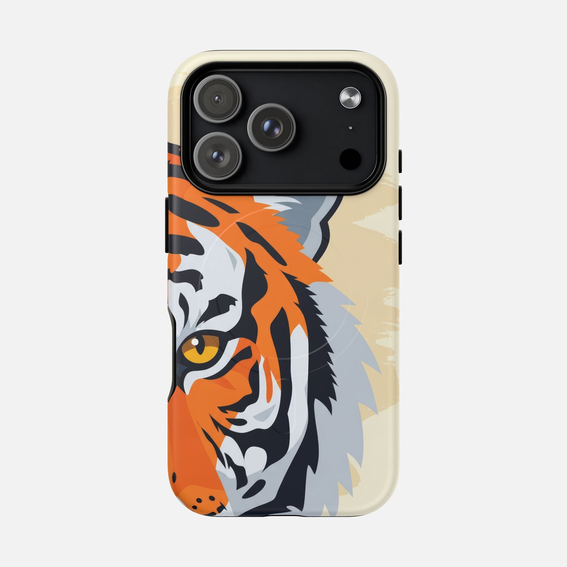 Tiger Face Magnetic Phone Case — Tough Protective Magnetic Cover iPhone 17 Pro Matte Phone Case