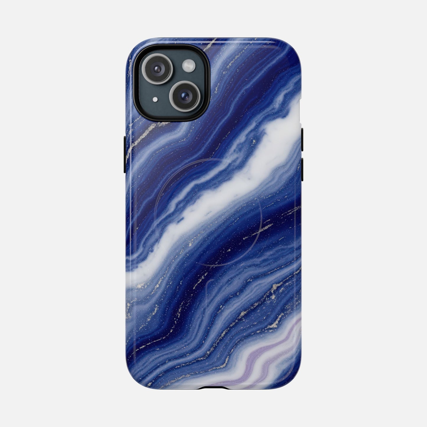 Blue Agate iPhone Case — Tough Magnetic | MagSafe Compatible