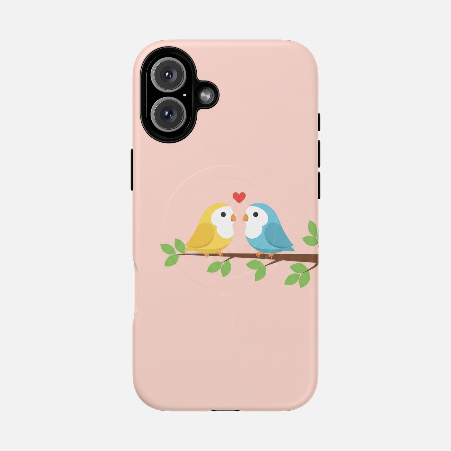 Cute Love Birds iPhone Case — Tough Magnetic | MagSafe Compatible