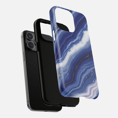 Blue Agate iPhone Case — Tough Magnetic | MagSafe Compatible