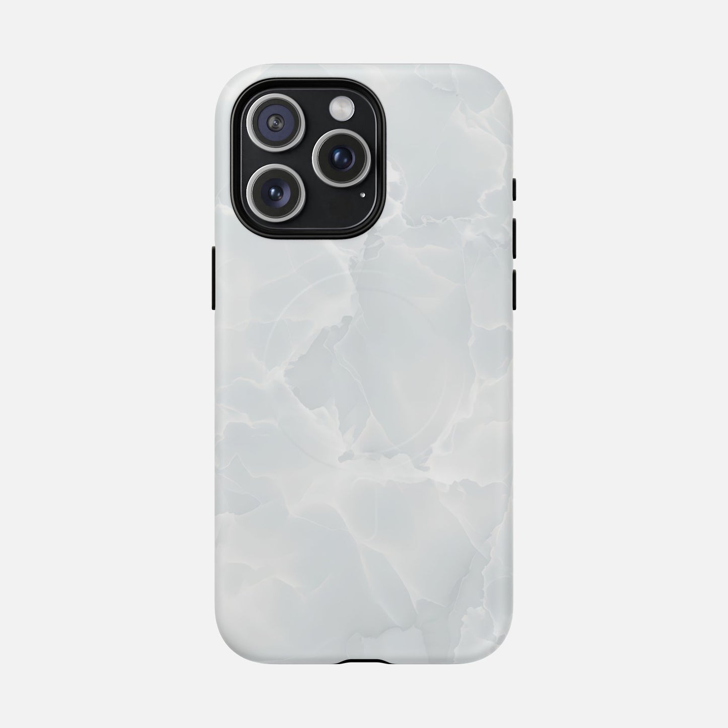Marble White iPhone Case — Tough Magnetic | MagSafe Compatible
