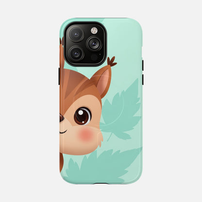 Cute Squirrel With Mint Leaves iPhone Case — Tough Magnetic | MagSafe Compatible