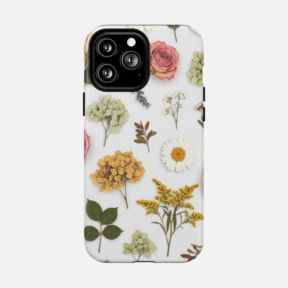 Botanical Dried Flowers Design iPhone Case — Tough Magnetic | MagSafe Compatible