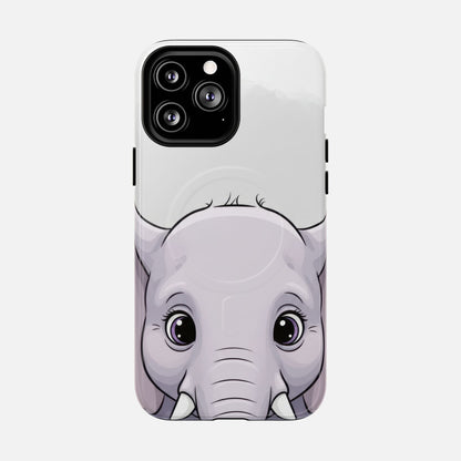 Cute Elephant iPhone Case — Tough Magnetic | MagSafe Compatible