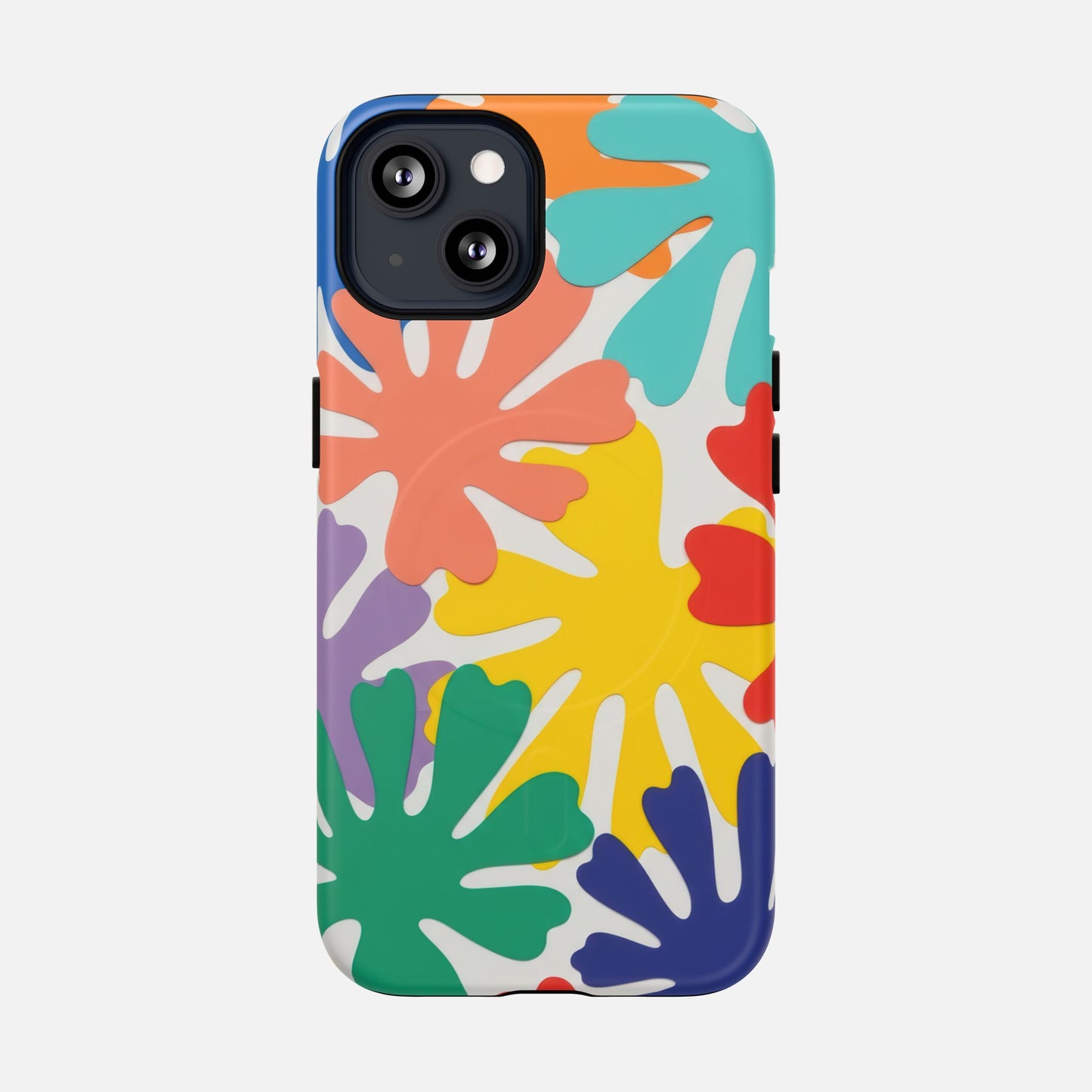 Colorful Tropical Leaves iPhone Case — Tough Magnetic | MagSafe Compatible