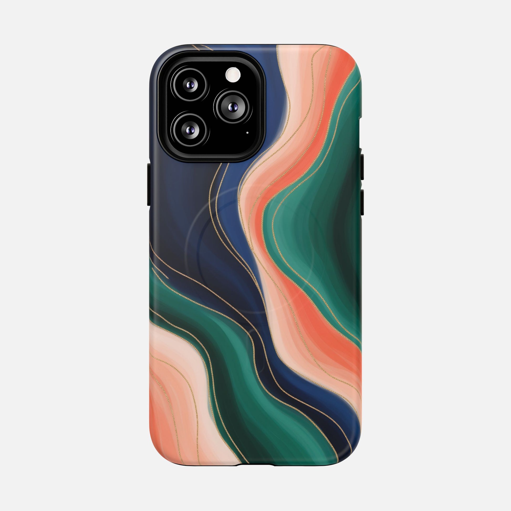 Magnetic Tough Case — Abstract Ocean Wave Design Phone Cover iPhone 13 Pro Max Matte Phone Case