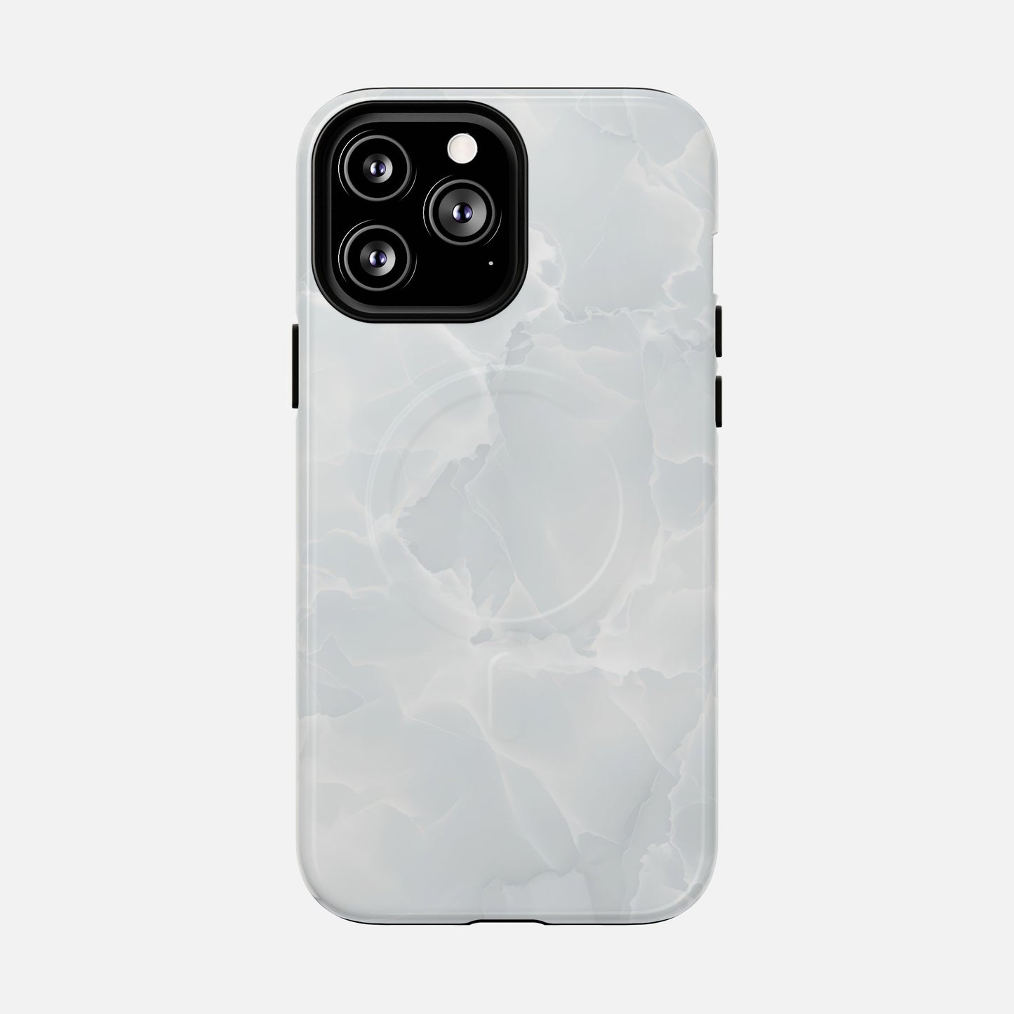 Marble White iPhone Case — Tough Magnetic | MagSafe Compatible