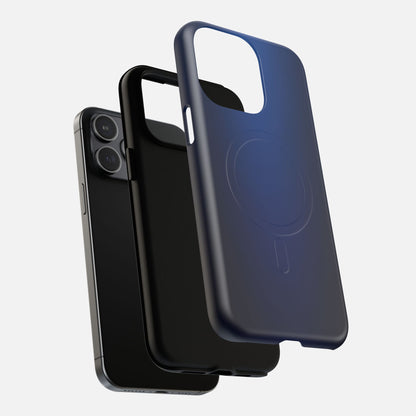 Smooth Dark Blue iPhone Case — Tough Magnetic | MagSafe Compatible