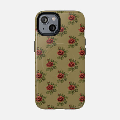 Vintage Rose iPhone Case — Tough Magnetic | MagSafe Compatible