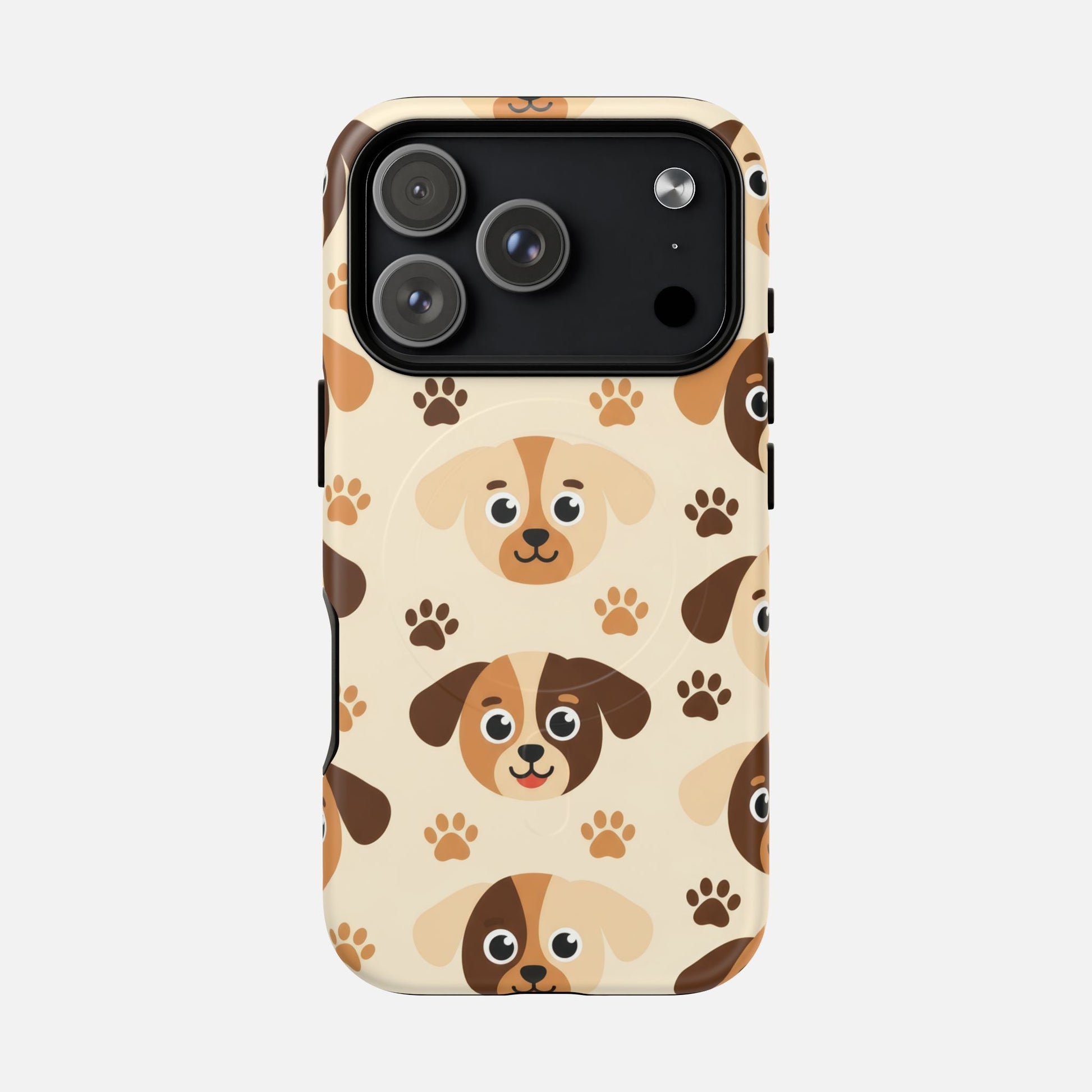 Cute Cartoon Puppy Paw Tough Magnetic Phone Case iPhone 17 Pro Matte Phone Case