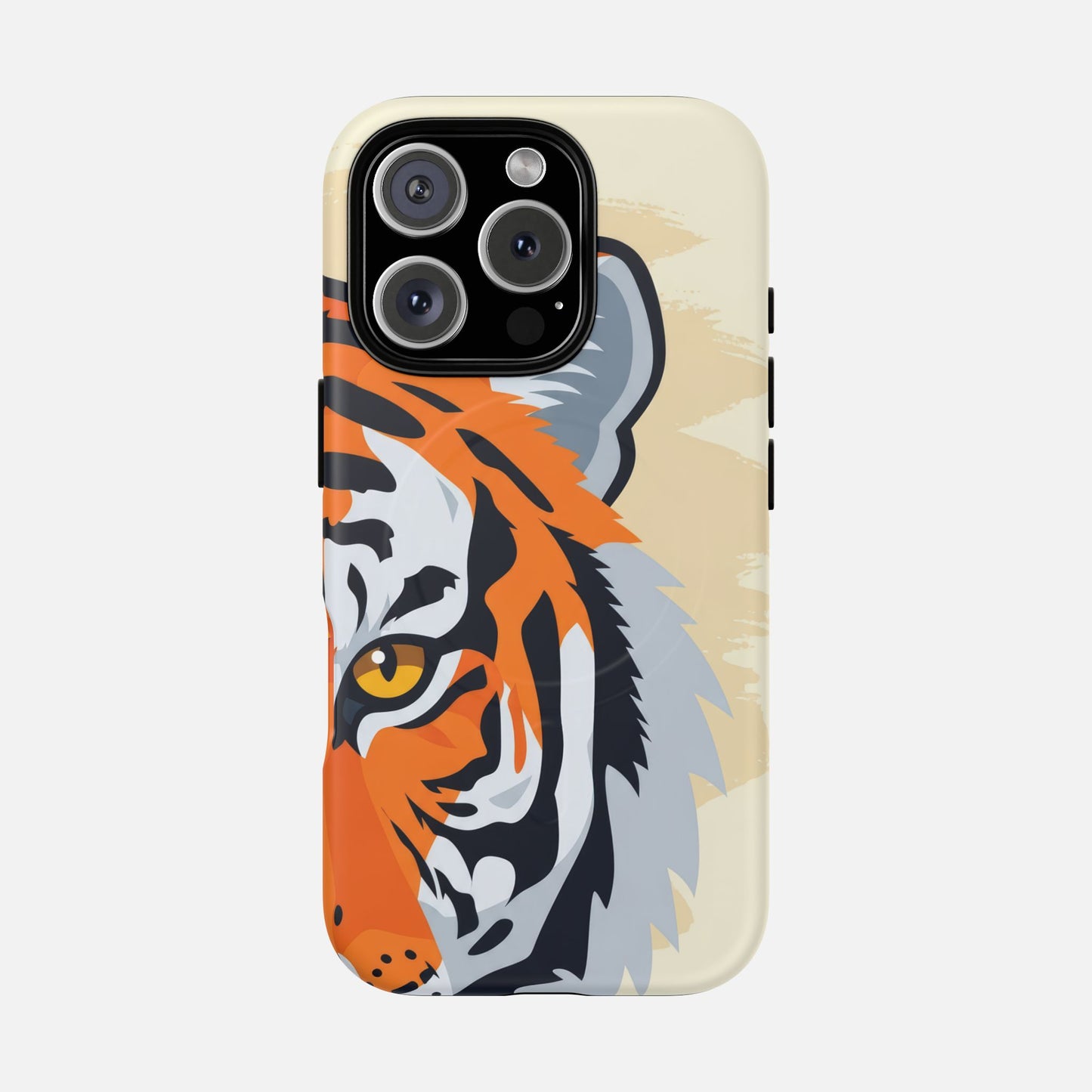 Tiger Face iPhone Case — Tough Magnetic | MagSafe Compatible