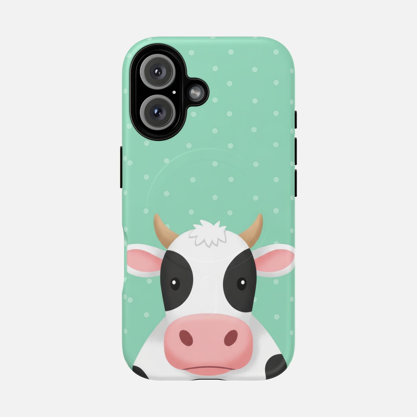 Cow Cartoon iPhone Case — Tough Magnetic | MagSafe Compatible