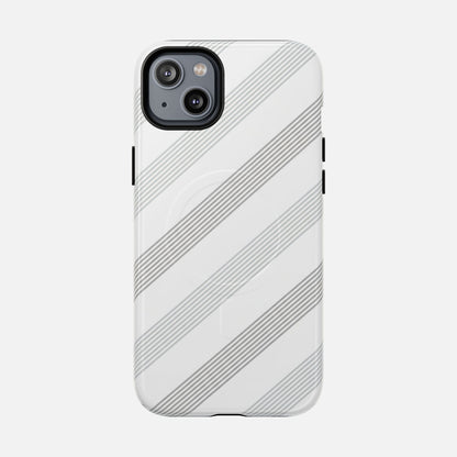 Minimal Diagonal Stripe iPhone Case — Tough Magnetic | MagSafe Compatible