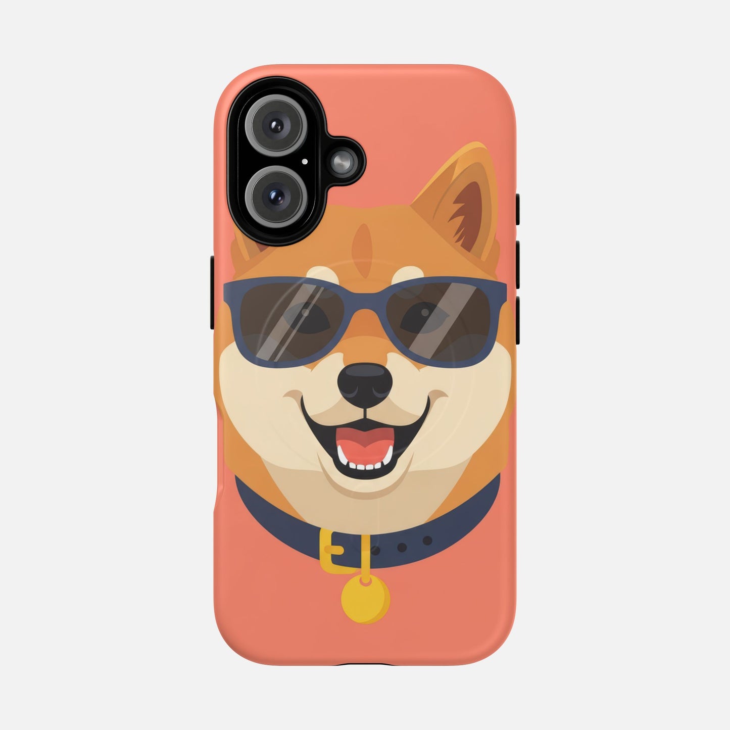 Cool Shiba Inu Sunglasses iPhone Case — Tough Magnetic | MagSafe Compatible