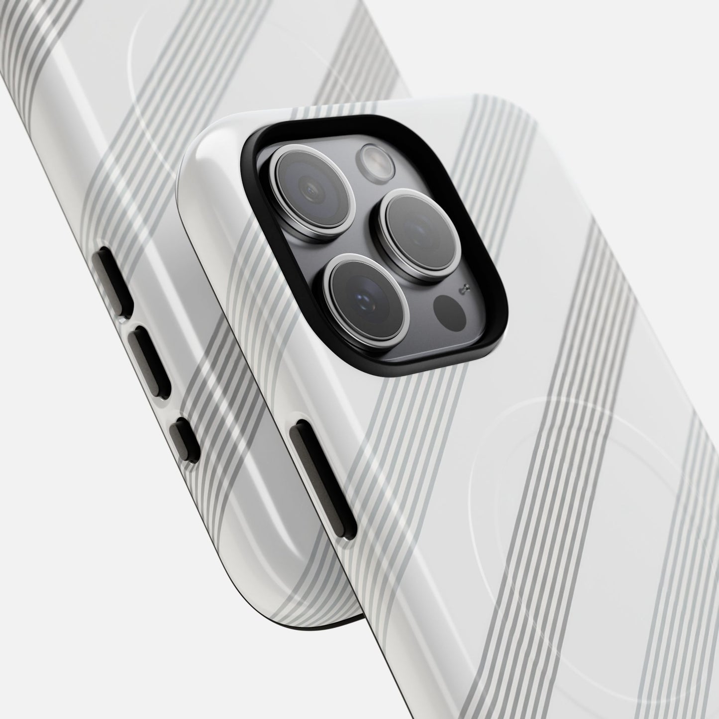 Minimal Diagonal Stripe iPhone Case — Tough Magnetic | MagSafe Compatible