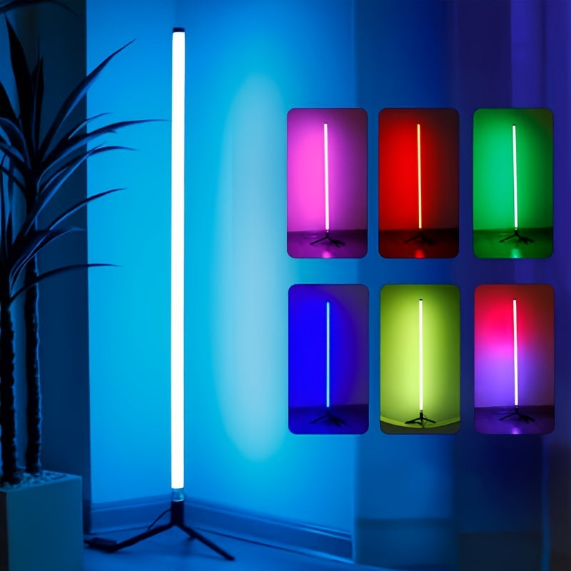 Intelligent LED RGB Floor Lamp - Color-Changing, App & Remote Control, Music-Sync Dimming - Zaidni Store