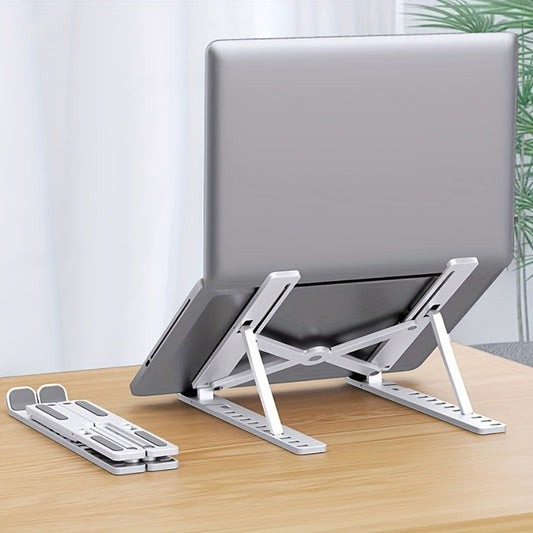 Folding Laptop Stand with 10-Level Adjustable Height - Portable ABS Bracket - Zaidni Store