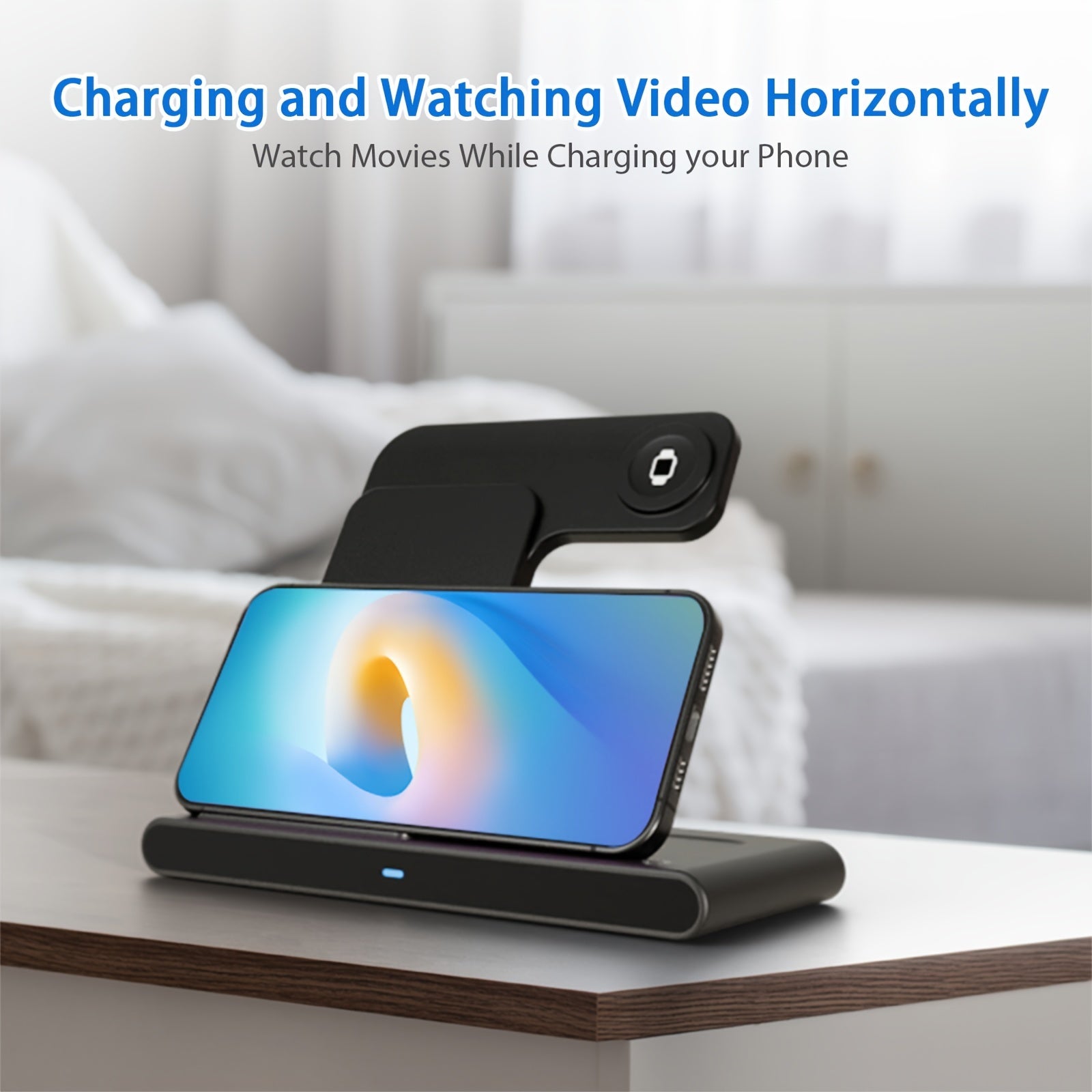 Foldable 3-in-1 Fast Wireless Charger for iPhone, iWatch, and AirPods - Zaidni Store